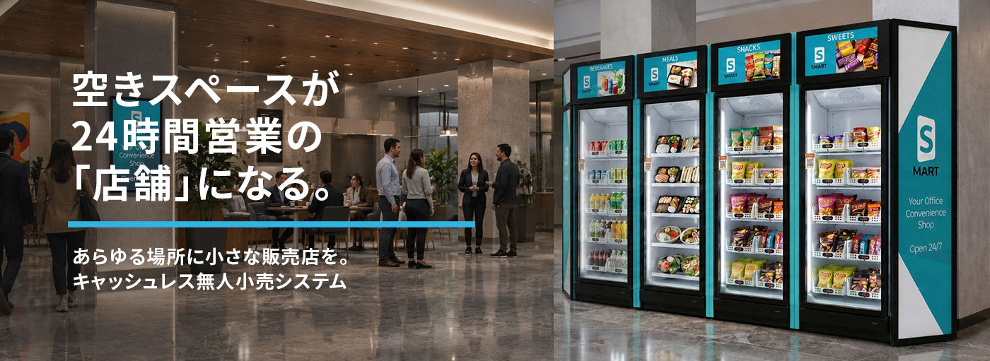 空きスペースが24時間営業の「店舗」になる 空きスペースが24時間営業の「店舗」になる